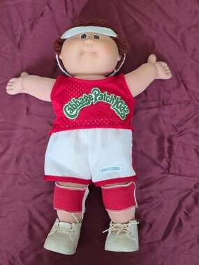 Vintage 1985 Cabbage Patch Kids Coleco Basketball Player Doll #55 Jersey